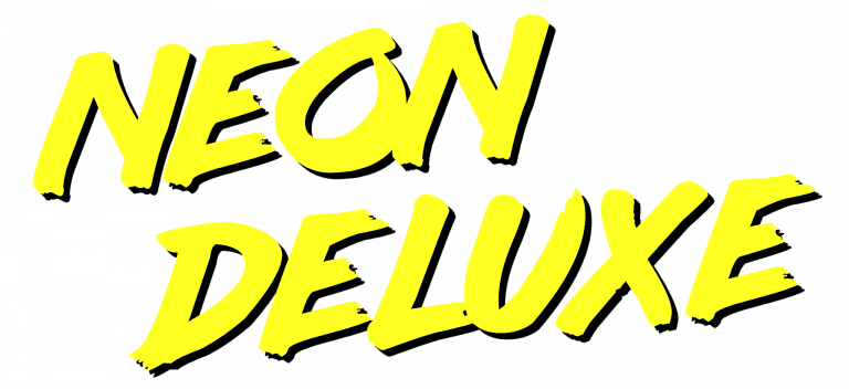 Neon Deluxe Schriftzug gelb